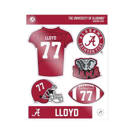 Alabama - NCAA Football : Jackson Lloyd - Sticker Sheet-0