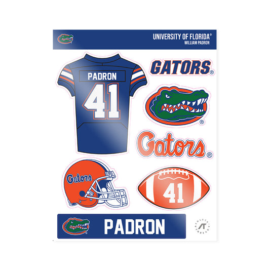 Florida - NCAA Football : William Padron - Sticker Sheet-0