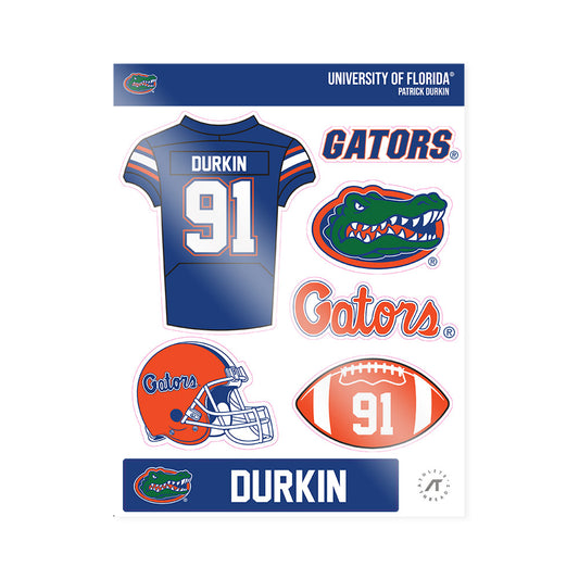 Florida - NCAA Football : Patrick Durkin - Sticker Sheet-0