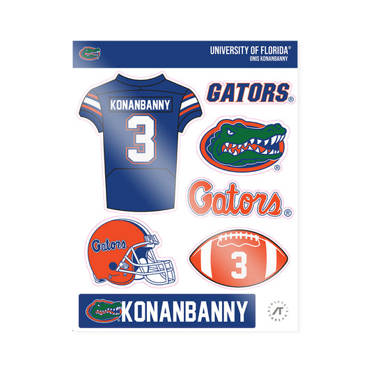 Florida - NCAA Football : Onis Konanbanny - Sticker Sheet-0