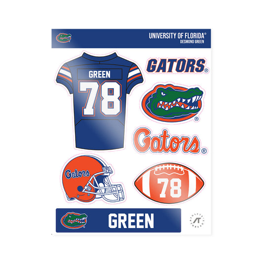 Florida - NCAA Football : Desmond Green - Sticker Sheet-0