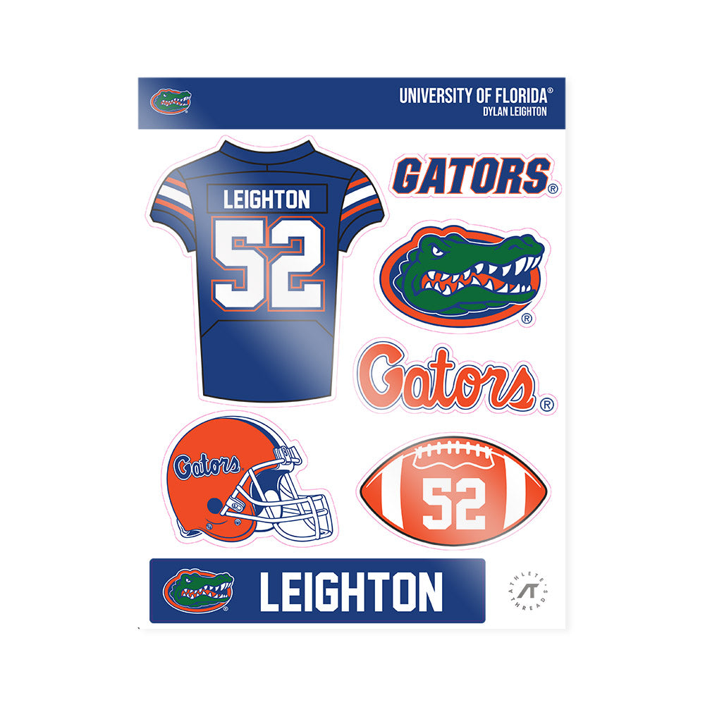 Florida - NCAA Football : Dylan Leighton - Sticker Sheet-0