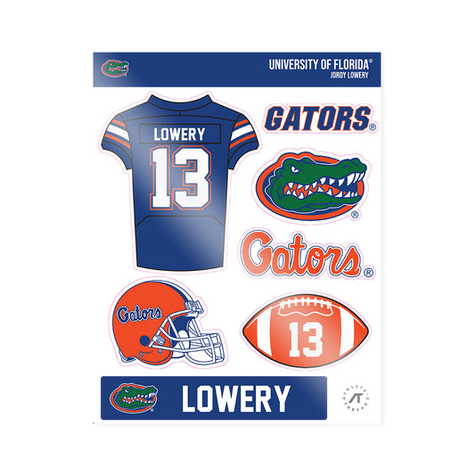 Florida - NCAA Football : Jordy Lowery - Sticker Sheet-0