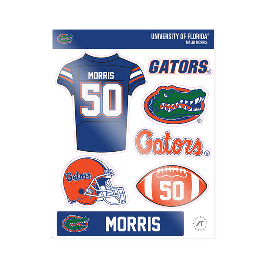 Florida - NCAA Football : Malik Morris - Sticker Sheet-0