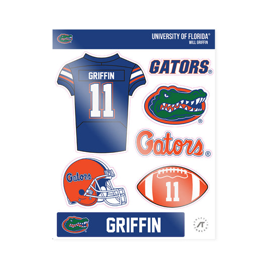 Florida - NCAA Football : Will Griffin - Sticker Sheet-0