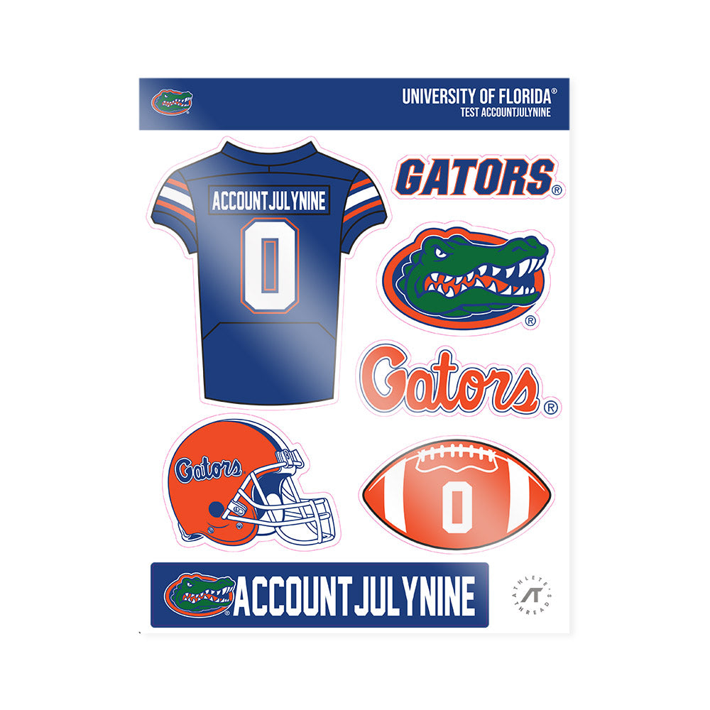 Florida - NCAA Football : Test AccountJulyNine - Sticker Sheet-0
