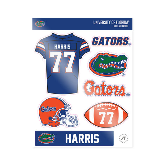 Florida - NCAA Football : Knijeah Harris - Sticker Sheet-0