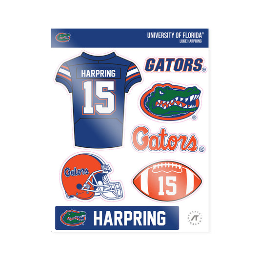 Florida - NCAA Football : Luke Harpring - Sticker Sheet-0