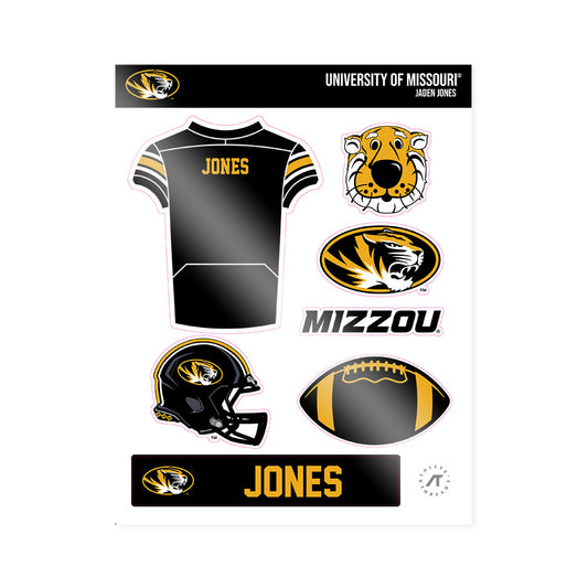 Missouri - NCAA Football : Jaden Jones - Sticker Sheet-0
