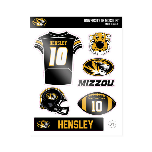 Missouri - NCAA Football : Mark Hensley - Sticker Sheet-0