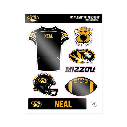 Missouri - NCAA Football : Trashundon Neal - Sticker Sheet-0