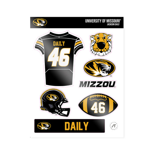 Missouri - NCAA Football : Jackson Daily - Sticker Sheet-0