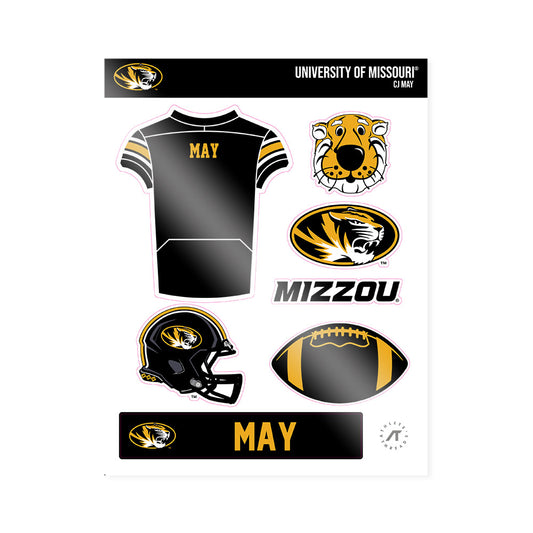 Missouri - NCAA Football : CJ May - Sticker Sheet-0
