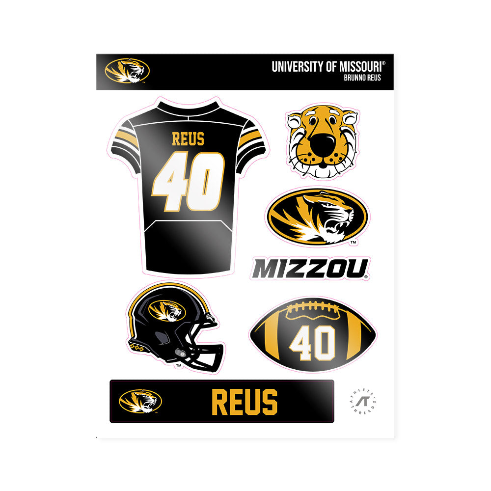 Missouri - NCAA Football : Brunno Reus - Sticker Sheet-0
