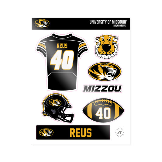 Missouri - NCAA Football : Brunno Reus - Sticker Sheet-0