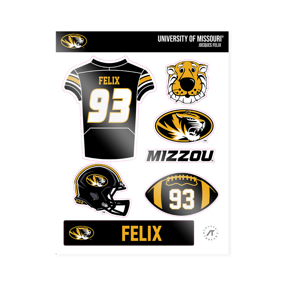 Missouri - NCAA Football : Jocques Felix - Sticker Sheet-0