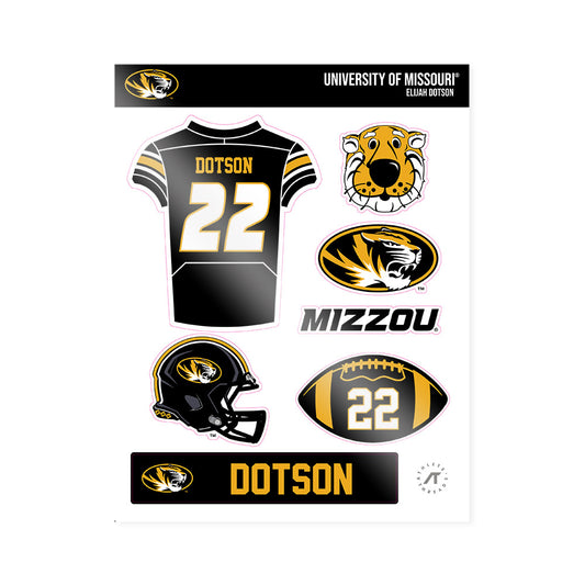 Missouri - NCAA Football : Elijah Dotson - Sticker Sheet-0
