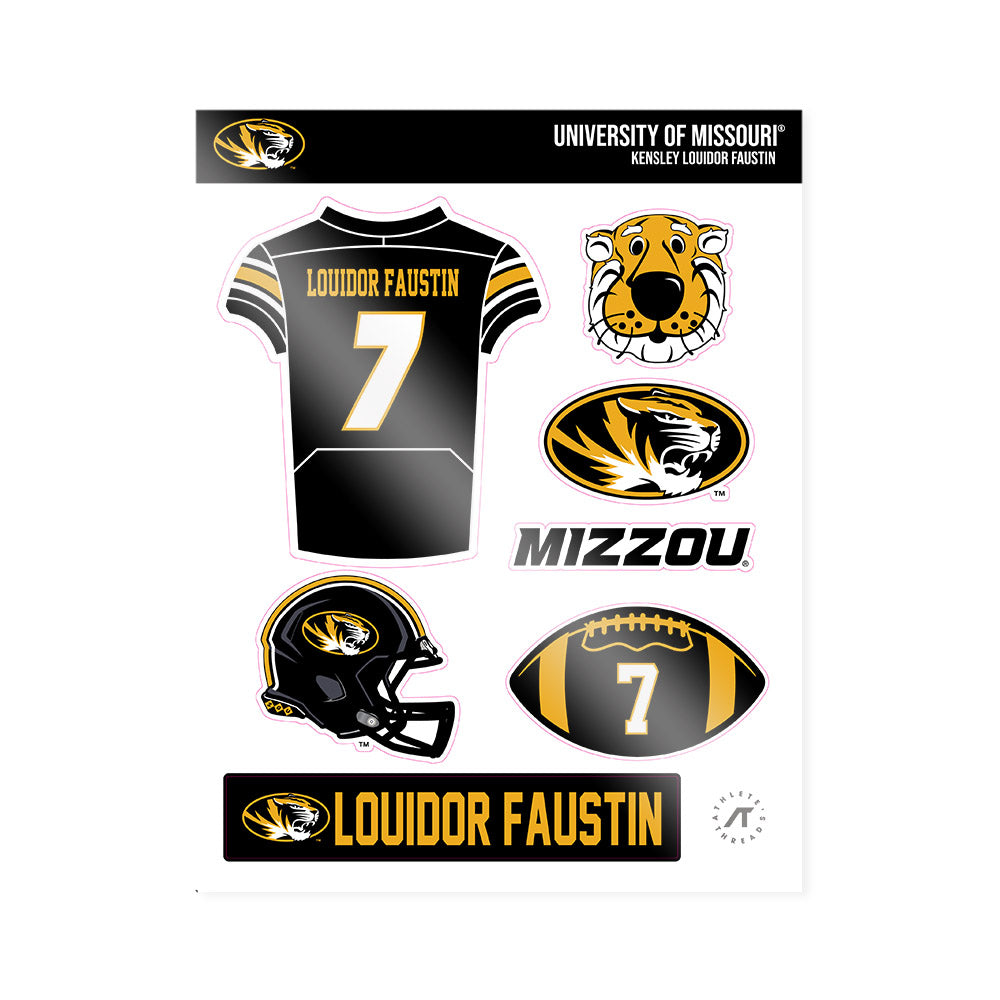 Missouri - NCAA Football : Kensley Louidor Faustin - Sticker Sheet-0