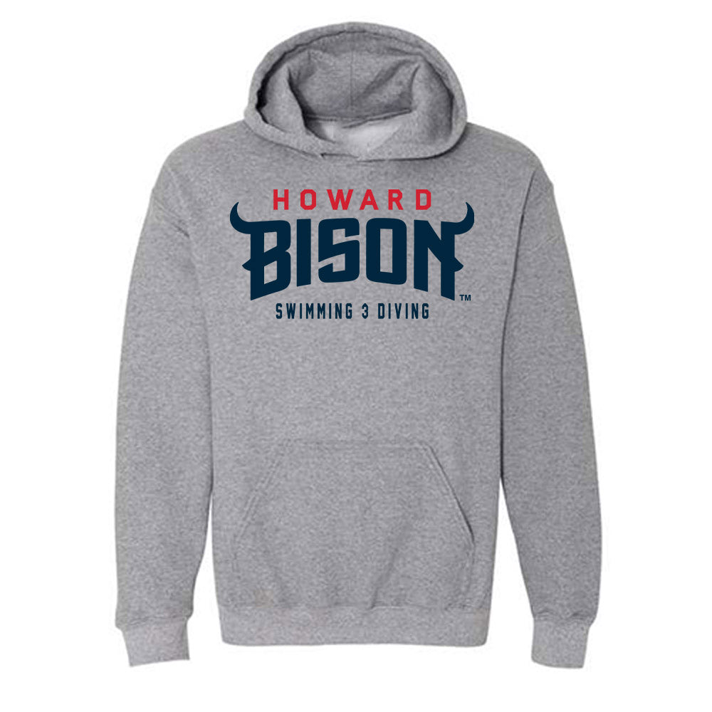 Howard - NCAA Men's Swimming & Diving : Solomon Goins - Hooded Sweatshirt-0