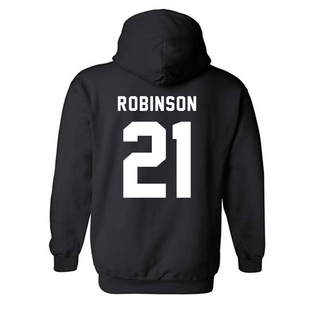 Howard - NCAA Men's Soccer : Naim Robinson - Classic Shersey Hooded Sweatshirt-1