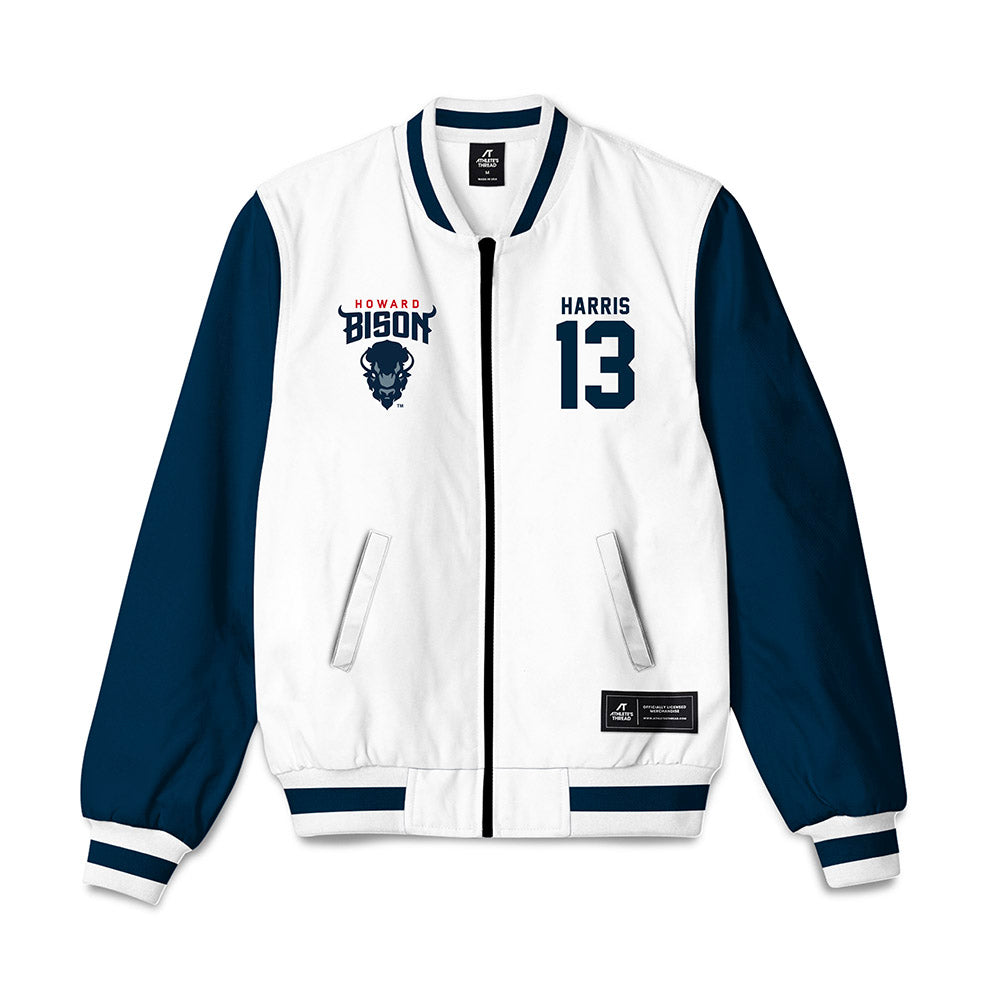 Howard - NCAA Men's Soccer : Justin Harris - Bomber Jacket-0