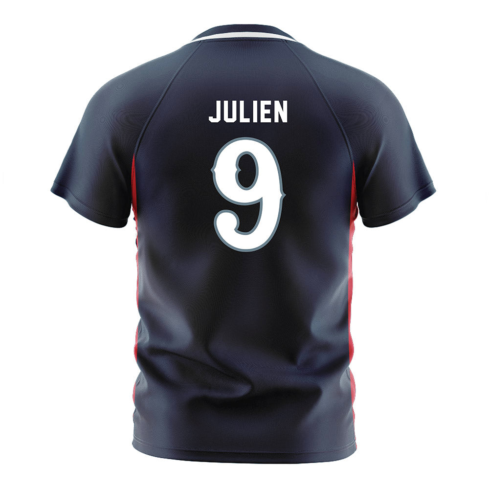 Howard - NCAA Men's Soccer : Jorden Julien - Grey Soccer Jersey-1