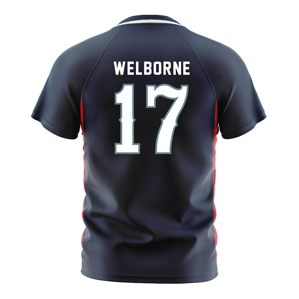 Howard - NCAA Men's Soccer : Rayce Welborne - Grey Soccer Jersey-1
