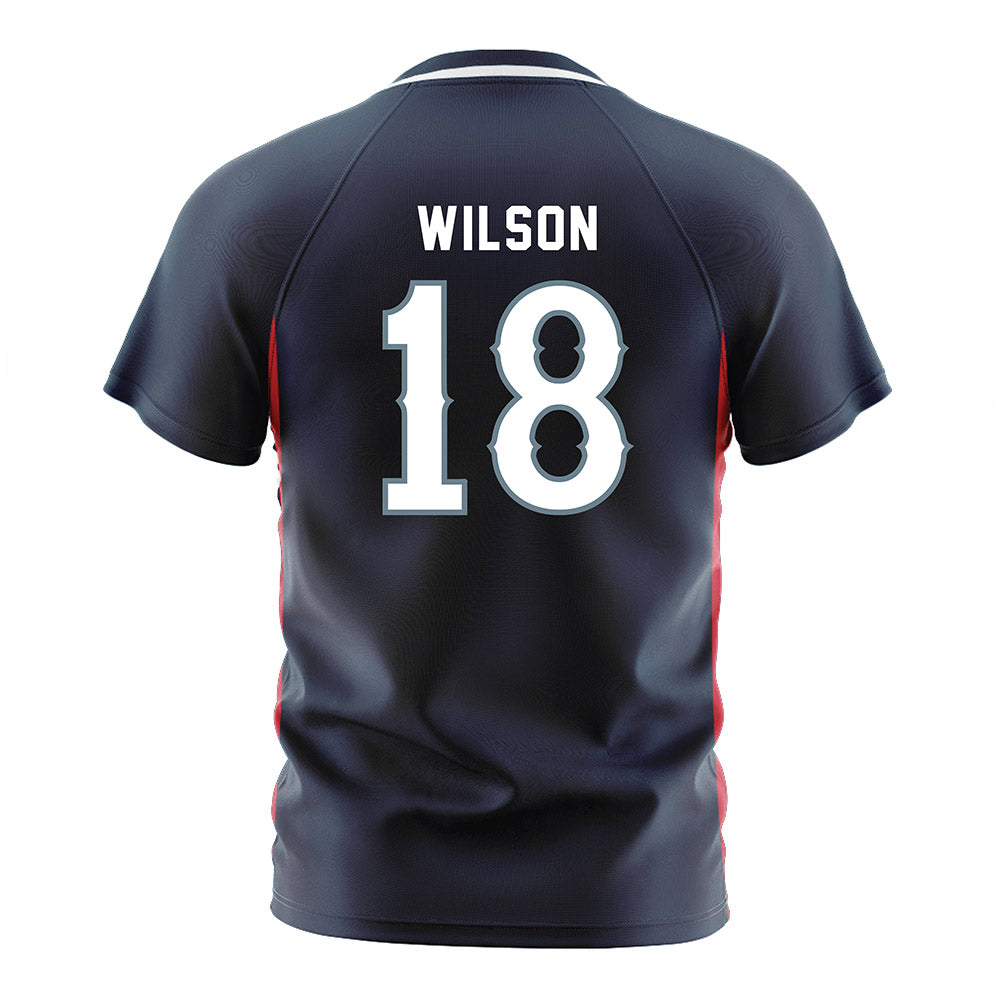 Howard - NCAA Men's Soccer : Stephon Wilson - Grey Soccer Jersey-1
