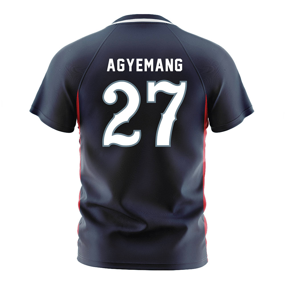 Howard - NCAA Men's Soccer : Ezekiel Agyemang - Grey Soccer Jersey-1