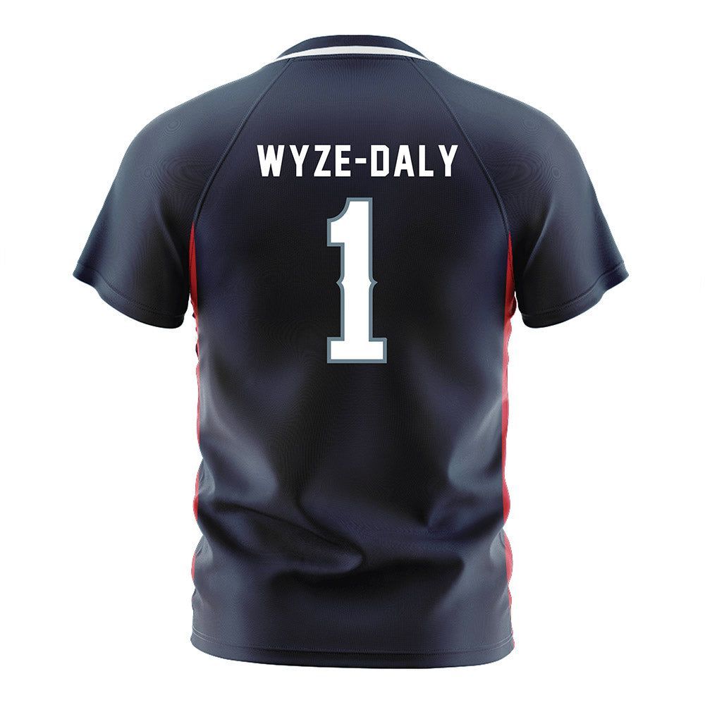 Howard - NCAA Men's Soccer : Ireal Wyze-Daly - Grey Soccer Jersey-1