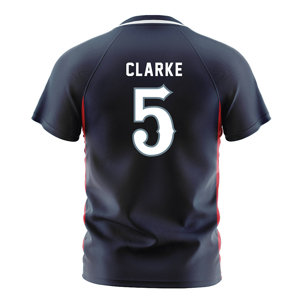 Howard - NCAA Men's Soccer : Bryson Clarke - Grey Soccer Jersey-1
