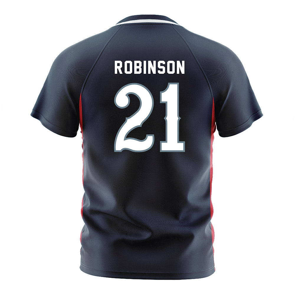 Howard - NCAA Men's Soccer : Naim Robinson - Grey Soccer Jersey-1