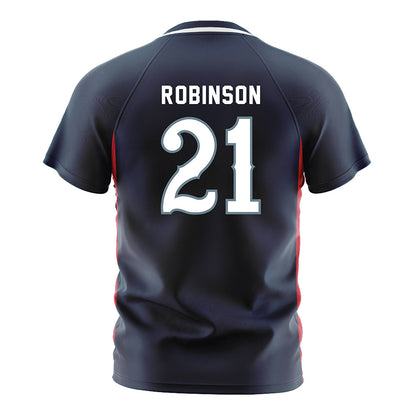 Howard - NCAA Men's Soccer : Naim Robinson - Grey Soccer Jersey-1