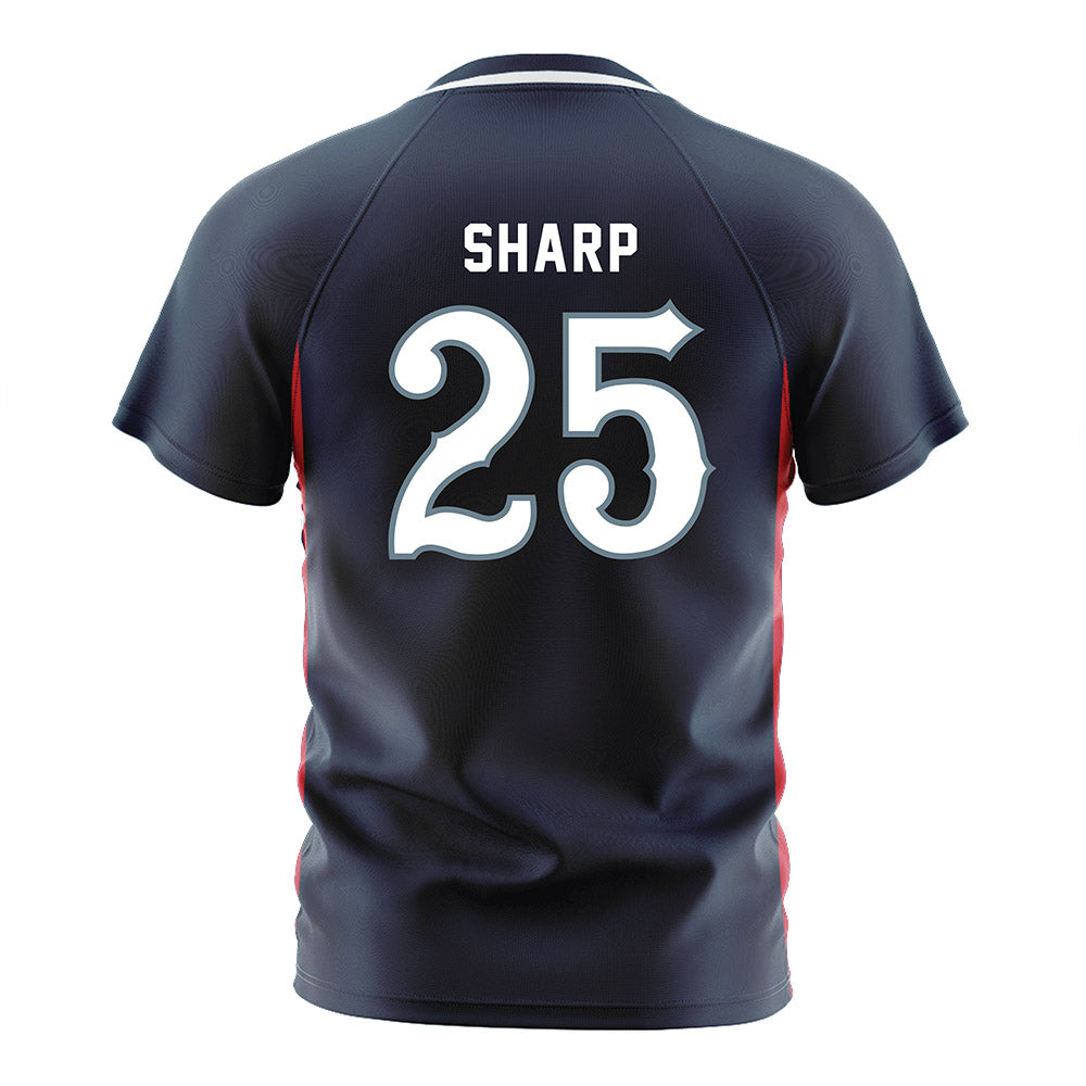 Howard - NCAA Men's Soccer : Xavier Sharp - Grey Soccer Jersey-1