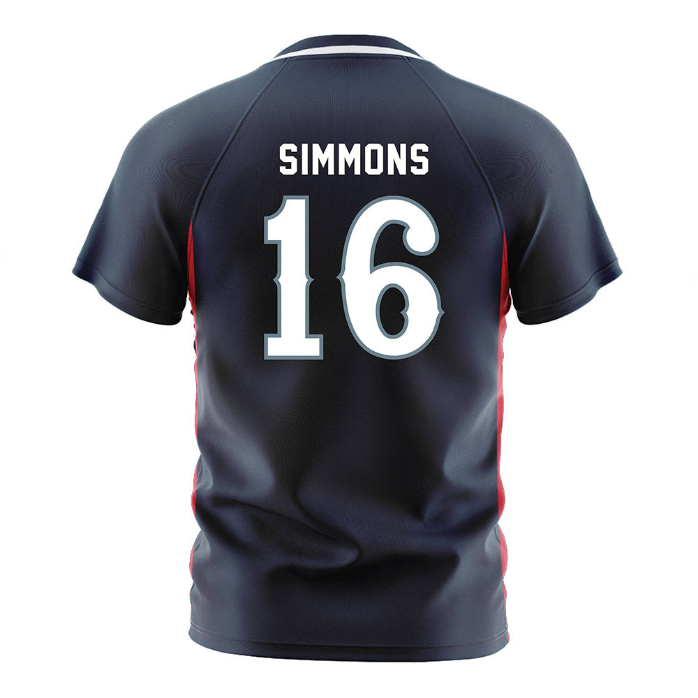 Howard - NCAA Men's Soccer : Zach Simmons - Grey Soccer Jersey-1
