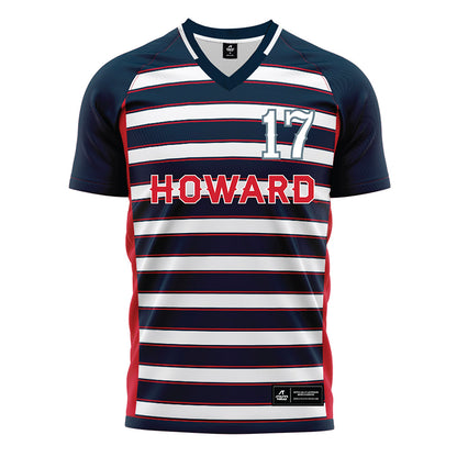 Howard - NCAA Men's Soccer : Rayce Welborne - Grey Soccer Jersey-0