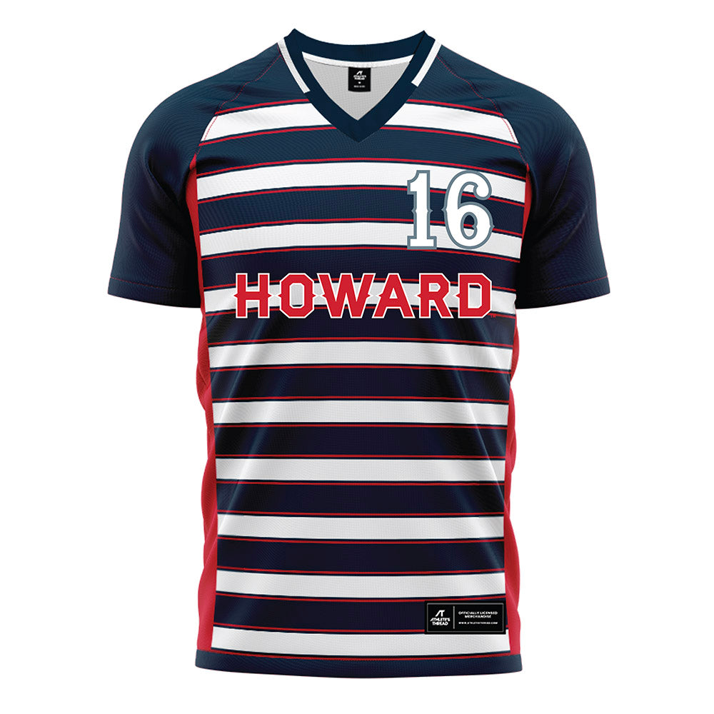 Howard - NCAA Men's Soccer : Zach Simmons - Grey Soccer Jersey-0