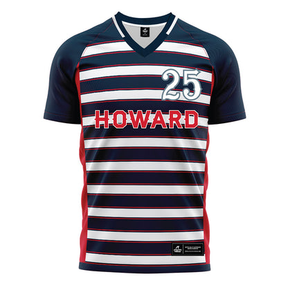Howard - NCAA Men's Soccer : Xavier Sharp - Grey Soccer Jersey-0