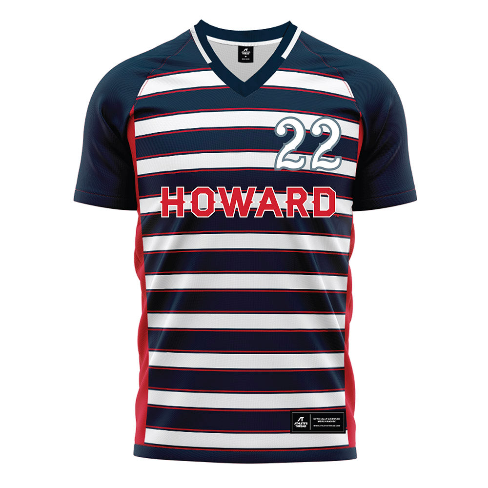 Howard - NCAA Men's Soccer : Jude Spallinger - Grey Soccer Jersey-0