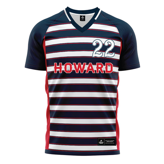 Howard - NCAA Men's Soccer : Jude Spallinger - Grey Soccer Jersey-0