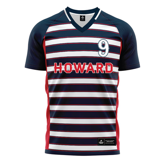 Howard - NCAA Men's Soccer : Barry Souare-Wooten - Grey Soccer Jersey-0