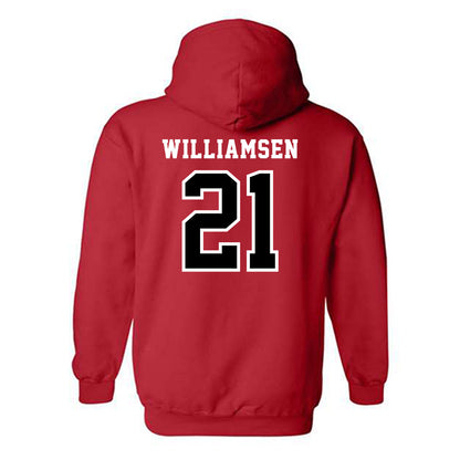 Marist - NCAA Women's Basketball : Danielle Williamsen - Classic Shersey Hooded Sweatshirt-1