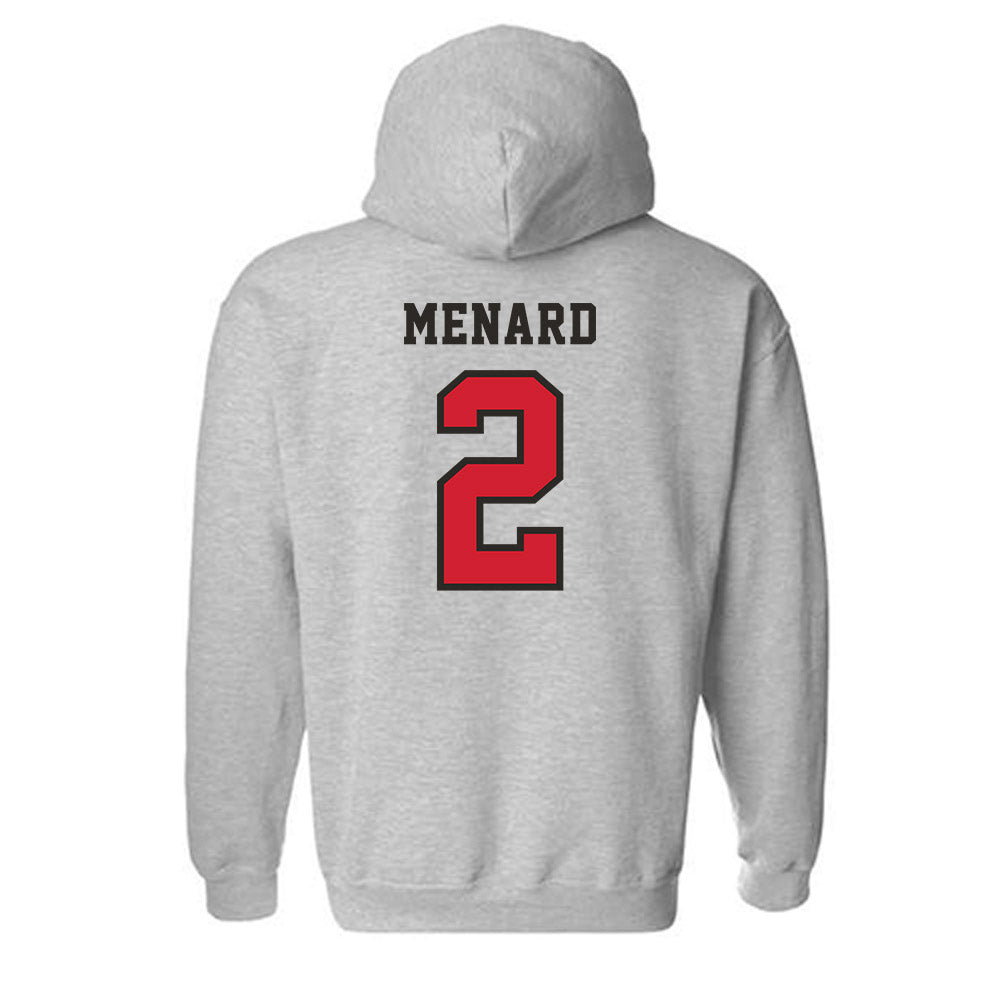 Marist - NCAA Men's Basketball : Justin Menard - Classic Shersey Hooded Sweatshirt-1