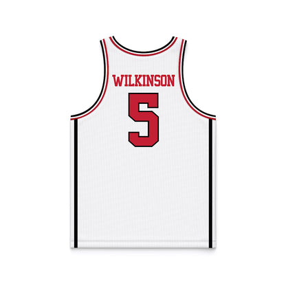 Georgia - NCAA Men's Basketball : Jeremiah Wilkinson - White Basketball Jersey-1