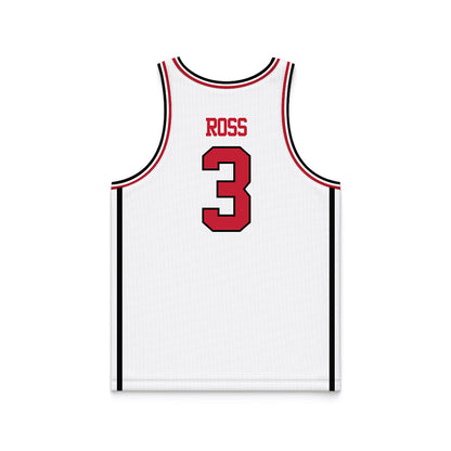 Georgia - NCAA Men's Basketball : Jordan Ross - White Basketball Jersey-1