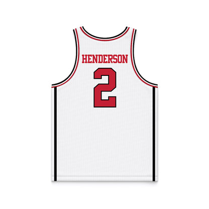 Georgia - NCAA Women's Basketball : Savannah Henderson - White Basketball Jersey-1