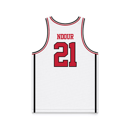 Georgia - NCAA Women's Basketball : Aicha Ndour - White Basketball Jersey-1