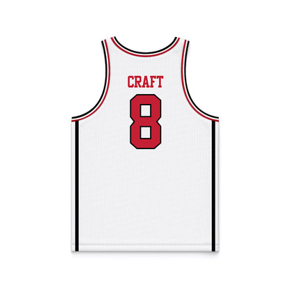 Georgia - NCAA Women's Basketball : Zhen Craft - White Basketball Jersey-1