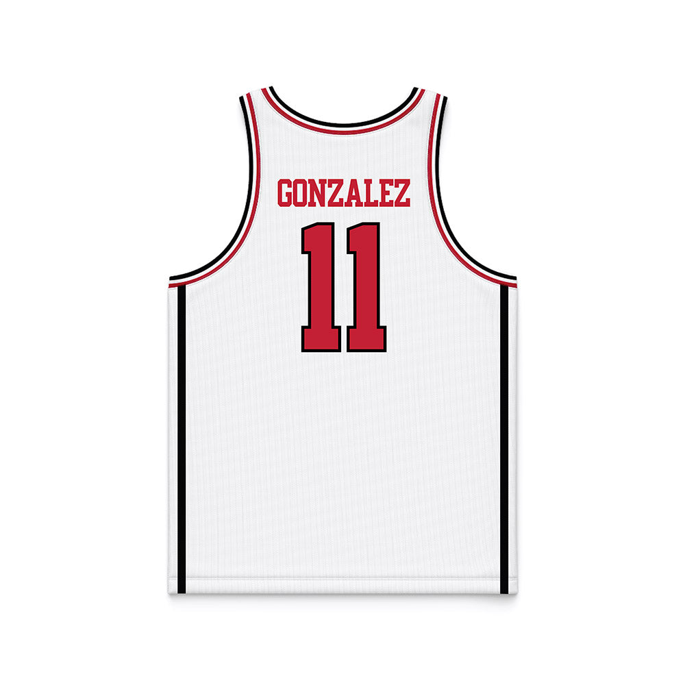 Georgia - NCAA Women's Basketball : Enjulina Gonzalez - White Basketball Jersey-1
