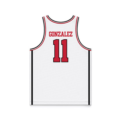 Georgia - NCAA Women's Basketball : Enjulina Gonzalez - White Basketball Jersey-1